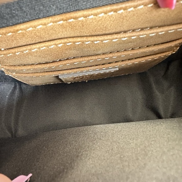 Tony Lama Woven Accent Colorful‎ SaddleBag Leather Southwestern Crossbody Purse - Picture 10 of 12